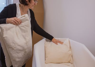 Mise en place du capiton par Séverine Masurel